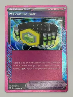 Maximum Belt 117/131 Holo ACE SPEC Rare Prismatic Evolutions Pokemon Holo NM - Image 1