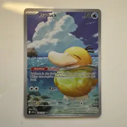 psyduck ascended heroes 226/217 illustration rare, near mint - Image 1