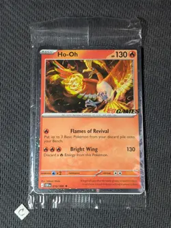 Ho-Oh 010/086 - EB Games Stamped Promo Sealed Pokemon TCG DMG Crease - Image 1