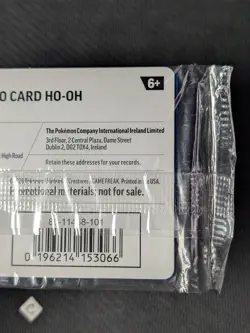 Ho-Oh 010/086 - EB Games Stamped Promo Sealed Pokemon TCG DMG Crease - Image 3