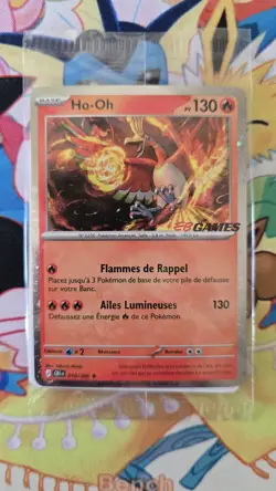 Pokemon TCG ~ Ho-Oh 010/086 Galaxy Chaos Rising Eb Games Promo Sealed FRENCH x3 - Image 3