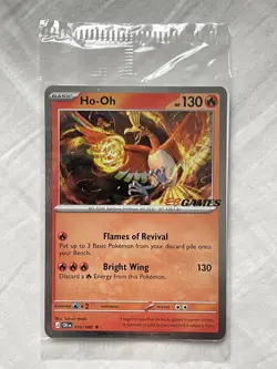 Pokemon TCG Ho-Oh 010/086 Chaos Rising EB Games Promo Sealed - Image 1