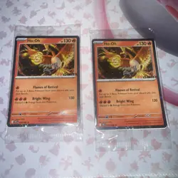 x2 Pokemon TCG Ho-Oh EB Games Stamp Promo 010/086 Chaos Rising Sealed Holo Rare - Image 1