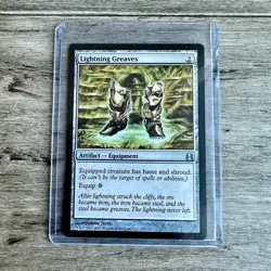MTG Lightning Greaves 253/318 Commander 2011 Magic the Gathering Equipment - Image 1