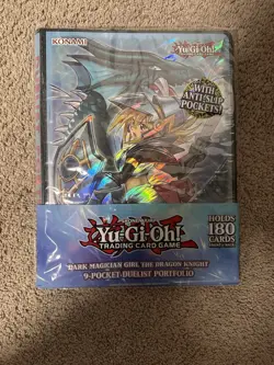 9-Pocket Duelist Portfolio Binder YuGiOh Dark Magician Girl The Dragon Sealed - Image 1