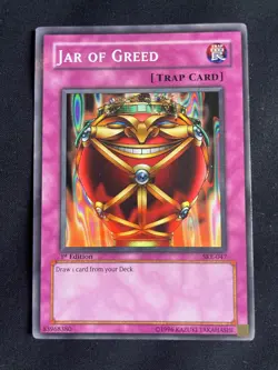 Yu-Gi-Oh! TCG Jar of Greed SKE LP 1st Edition Common - Image 1