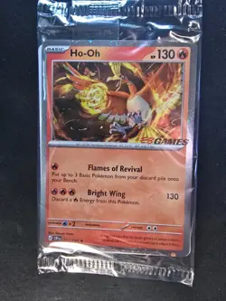 Pokemon TCG Ho-Oh EB Games Stamped Promo 010/086 Chaos Rising (SEALED!) - Image 1