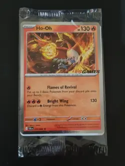 Ho-Oh EB Games Stamped Promo 010/086 SEALED Chaos Rising Pokemon TCG - Image 1
