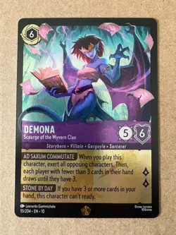 Disney Demona Scourge of the Wyvern Clan Lorcana TCG 55/204 Legendary Cold Foil - Image 1