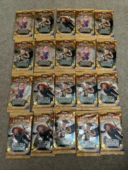 20x Disney Lorcana TCG Wilds Unknown Booster Pack 12 Cards Factory Sealed LOT - Image 1