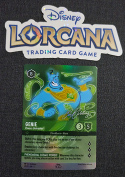Disney Lorcana D 100 D100 Genie Powers Unleashed Promo Foil EN NM Rare - Image 1