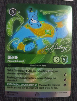 Disney Lorcana D 100 D100 Genie Powers Unleashed Promo Foil EN NM Rare - Image 2
