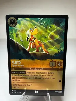 Pluto - Vigilant Traveler 25/204 Cold Foil Disney Lorcana Wilds Unknown - Image 1