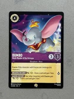 Disney Lorcana Fabled Dumbo Ninth Wonder of the Universe 45/204 Legendary NM - Image 3
