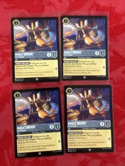 4x Disney Lorcana - Ursula’s Return - Magic Broom - Aerial Cleaner - 185/204 x4 - Image 1