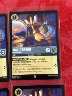 4x Disney Lorcana - Ursula’s Return - Magic Broom - Aerial Cleaner - 185/204 x4 - Image 2