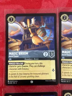 4x Disney Lorcana - Ursula’s Return - Magic Broom - Aerial Cleaner - 185/204 x4 - Image 3