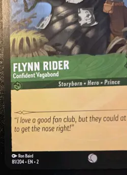 Flynn Rider - Confident Vagabond 81/204 Common Rise Of The Floodborn Lorcana TCG - Image 4