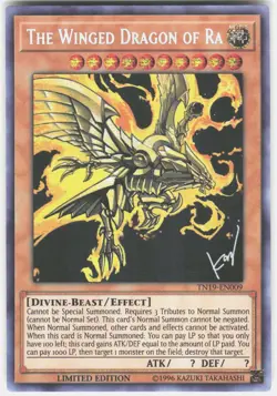 The Winged Dragon of Ra TN19-EN009 2019 Gold Sarcophagus Tin Yu-Gi-Oh NM - Image 1
