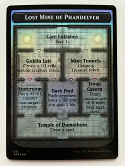 Lost Mine Of Phandelver / Skeleton Foil Token Mint Forgotten Realms Mtg Magic - Image 1