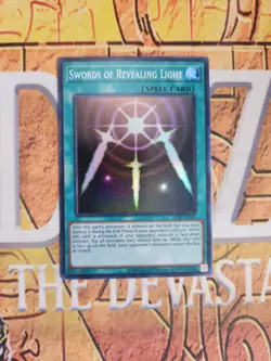 Swords Of Revealing Light LOB-EN101 25th Anniversary Edition Super Rare NM - Image 1