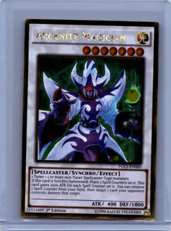 Arcanite Magician 1st Edition Gold Rare Premium Gold: Infinite Gold PGL3-EN060 L - Image 1