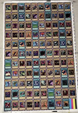 2002 Konami Yugioh Blue Eyes Uncut Sheet Printers Proof…TJ983 - Image 1