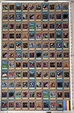 2002 Konami Yugioh Blue Eyes Uncut Sheet Printers Proof…TJ983 - Image 2