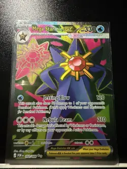 Pokemon TCG Mega Starmie ex 102/088 Ultra Rare Perfect Order NM/M - Image 1