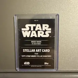 2025 Topps Star Wars Smugglers Outpost Boss Nass Stellar Art Card Ashley Marsh - Image 2