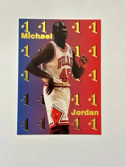 Michael Jordan Chicago Bulls 1995 Investor's Journal GOLD Team Pick #1 - Image 1