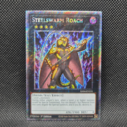 Yugioh Steelswarm Roach (RA04-EN151) 1st Ed PLATINUM SECRET RARE (NEAR MINT) - Image 1