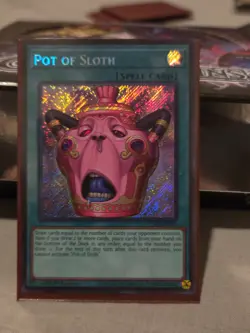 *SECRET RARE* Pot of Sloth | CORI-EN061 | Yu-Gi-Oh! Chaos Origins 1st Edition - Image 1