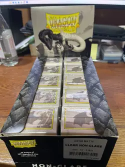 Dragon Shield CLEAR NON GLARE (10) packs 100 ct. Matte Card Sleeves (AT-11821) - Image 1