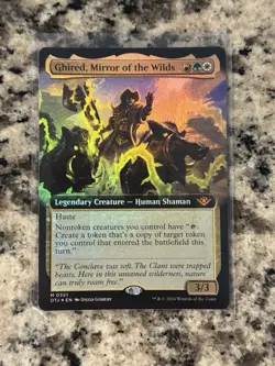 Ghired, Mirror of the Wilds - Extended FOIL - OTJ #351 Mythic, NM - Image 1