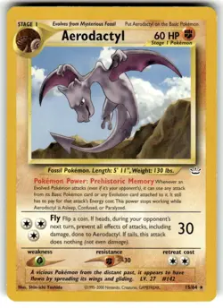 Aerodactyl 15/64 Neo Revelation Regular Unlimited Rare Card Pokemon TCG NM - Image 1