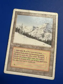 Magic The Gathering Revised Edition Dual Land Taiga - Image 2
