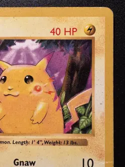 Shadowless Red Cheeks Pikachu 58/102 Base Set Pokemon Card Rare HP - Image 4