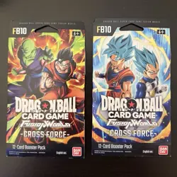 Dragon Ball Super Fusion World Cross Force FB10 24 Cards Booster Sleeve x2 ENG - Image 1