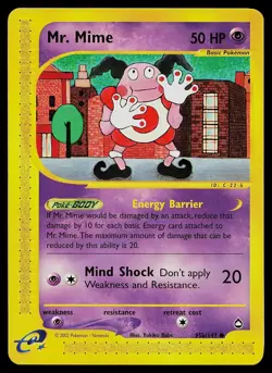 Pokemon Card - Mr. Mime (95b) Aquapolis 95b/147 Common - Image 1