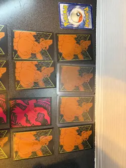 Pokemon Card Lot Gold Charizard VMAX Eevee VMAX Moltres V GX VMAX 12 Cards - Image 5