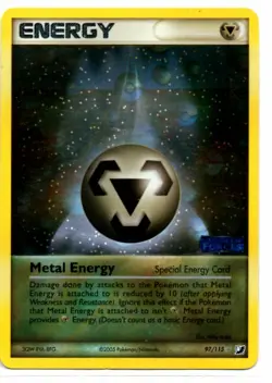 Pokemon Card METAL ENERGY Rare Reverse Holo 97/115 EX Unseen Forces EXC/NM - Image 1