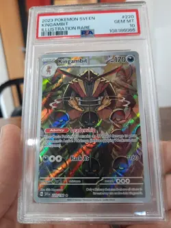 Kingambit Illustration Rare Psa 10 Gem Mint 220/198 Scarlet And Violet Svi En - Image 1