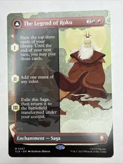 MTG The Legend Of Roku Borderless Avatar Roku NM Avatar The Last Airbender - Image 1