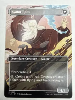 MTG The Legend Of Roku Borderless Avatar Roku NM Avatar The Last Airbender - Image 4
