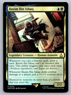 Basim Ibn Ishaq 49 Universes Beyond: Assassin's Creed MTG Foil NM - Image 1
