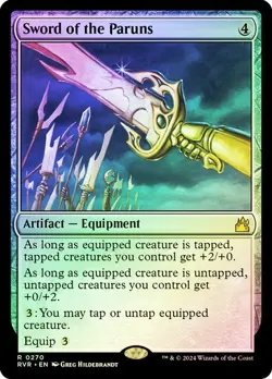 Magic The Gathering MTG SWORD OF THE PARUNS FOIL Ravnica Remastered NM - Image 1