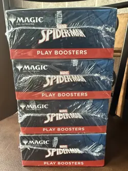 LOT OF (4)Magic The Gathering Marvel Spider-Man Play Booster Box 30 Packs-Sealed - Image 2