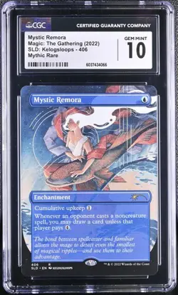 MYSTIC REMORA Secret Lair Kelogsloops #406 CGC 10 MTG [Nostalgium] - Image 1