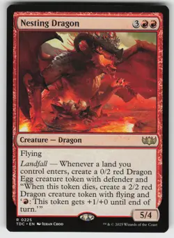 Nesting Dragon R Commander: Tarkir: Dragonstorm 225 MTG - Image 1